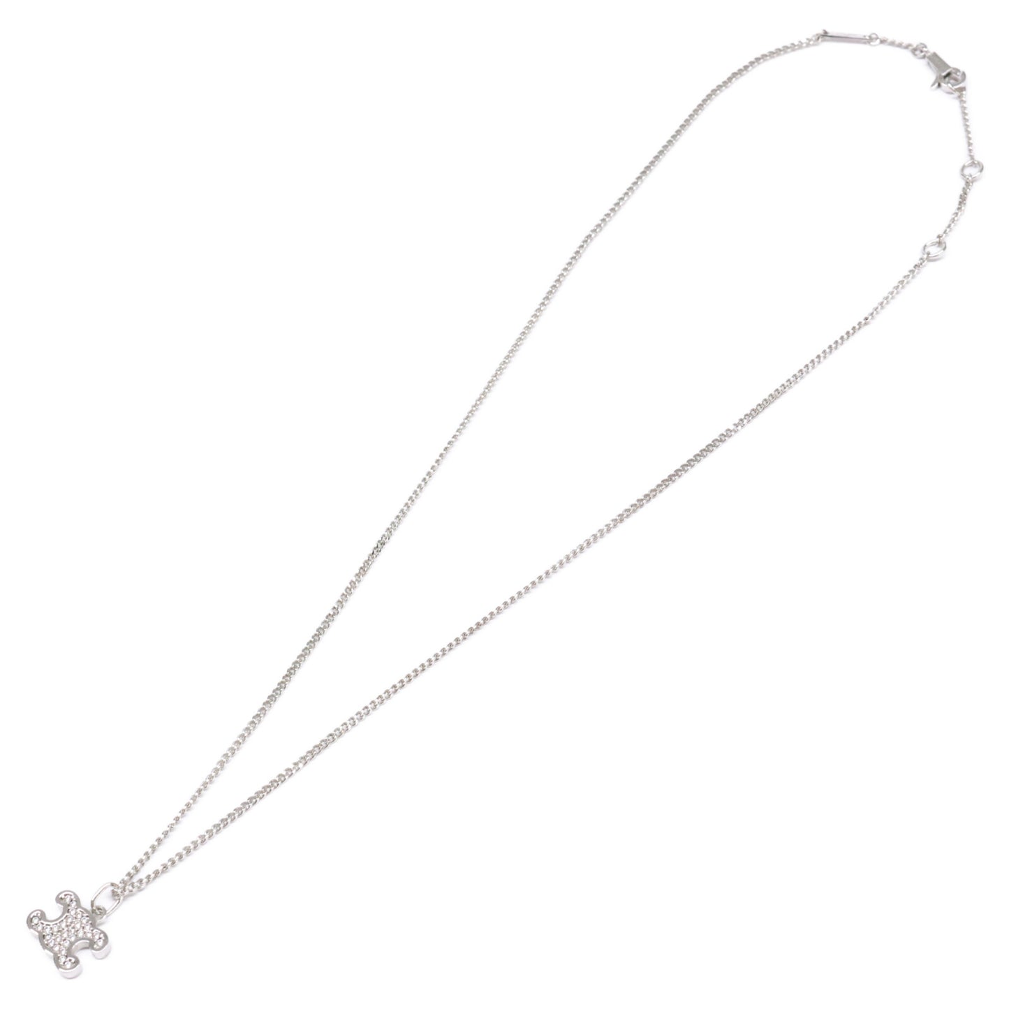 CELINE セリーヌ 460GB6BZI.36SI トリオンフ ラインストーン ネックレス