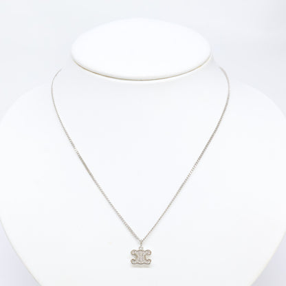 CELINE セリーヌ 460GB6BZI.36SI トリオンフ ラインストーン ネックレス