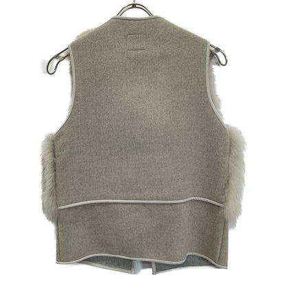 SOV. ソブ ダブルスタンダード ﾍﾞｰｼﾞｭ ｳｰﾙ/ｶｼﾐﾔ ﾌｫｯｸｽﾌｧｰﾍﾞｽﾄ ベスト 36