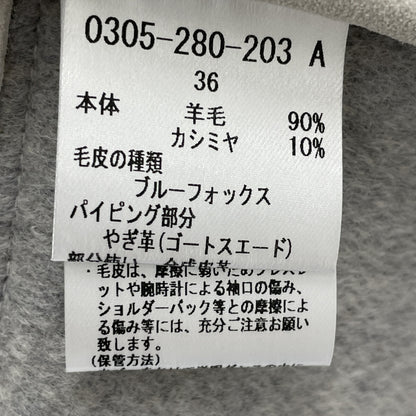 SOV. ソブ ダブルスタンダード ﾍﾞｰｼﾞｭ ｳｰﾙ/ｶｼﾐﾔ ﾌｫｯｸｽﾌｧｰﾍﾞｽﾄ ベスト 36