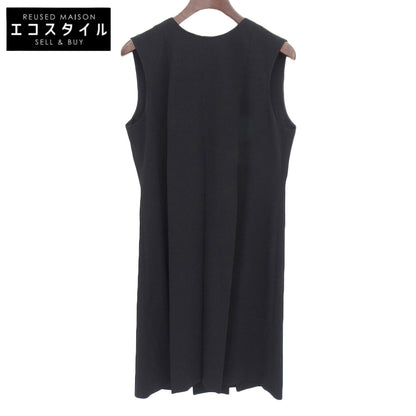 SONIA RYKIEL ソニアリキエル 未使用 バックサテン ノースリーブプリーツワンピース レディース ブラック 36 12410425-14 ワンピース 36