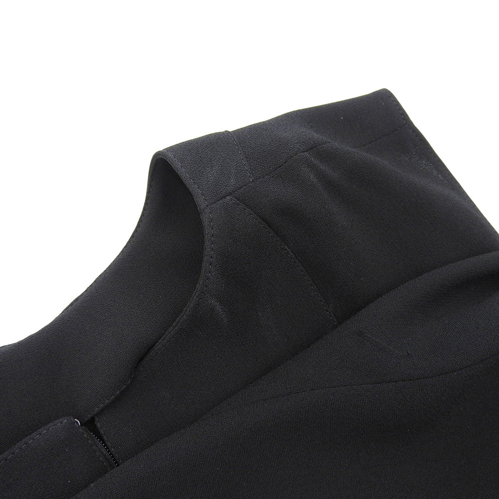 SONIA RYKIEL ソニアリキエル 未使用 バックサテン ノースリーブプリーツワンピース レディース ブラック 36 12410425-14 ワンピース 36