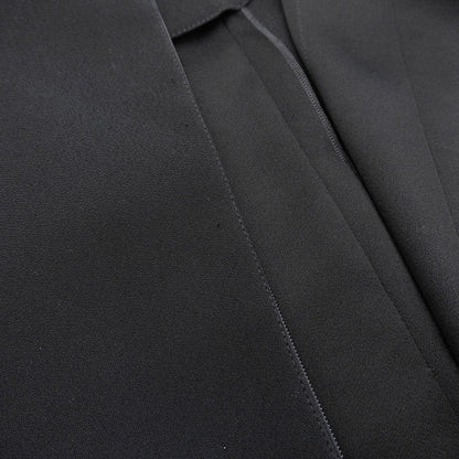 SONIA RYKIEL ソニアリキエル 未使用 バックサテン ノースリーブプリーツワンピース レディース ブラック 36 12410425-14 ワンピース 36