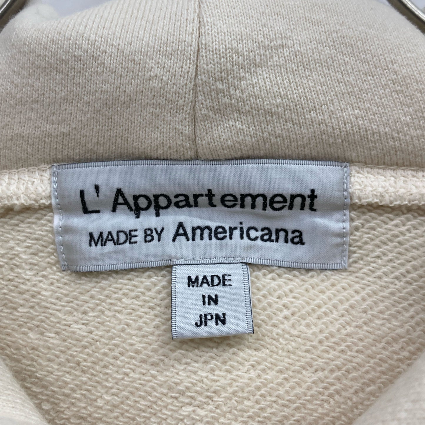 AMERICANA アメリカーナ ×ｱﾊﾟﾙﾄﾓﾝ別注 ﾉｰｽﾘｰﾌﾞ ﾌｰﾃﾞｨ ｽｳｪｯﾄﾜﾝﾋﾟｰｽ ワンピース F