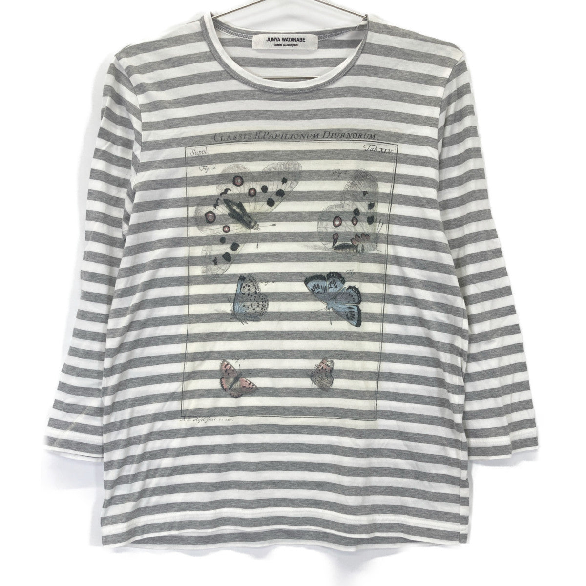 COMMEdesGARCONS JUNYA WATANABE コムデギャルソンジュンヤワタナベ JI-T032 ﾊﾞﾀﾌﾗｲ ﾎﾞｰﾀﾞｰｶｯﾄｿｰ トップス 表記なし