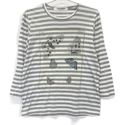 COMMEdesGARCONS JUNYA WATANABE コムデギャルソンジュンヤワタナベ JI-T032 ﾊﾞﾀﾌﾗｲ ﾎﾞｰﾀﾞｰｶｯﾄｿｰ トップス 表記なし