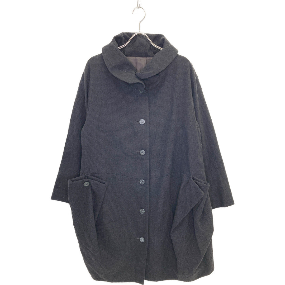 慈雨 ジウ 01222581 ラウンドカラー シングルコート コート 40