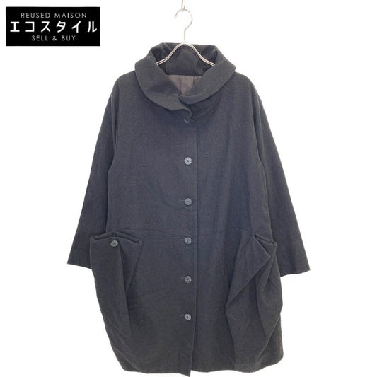 慈雨 ジウ 01222581 ラウンドカラー シングルコート コート 40