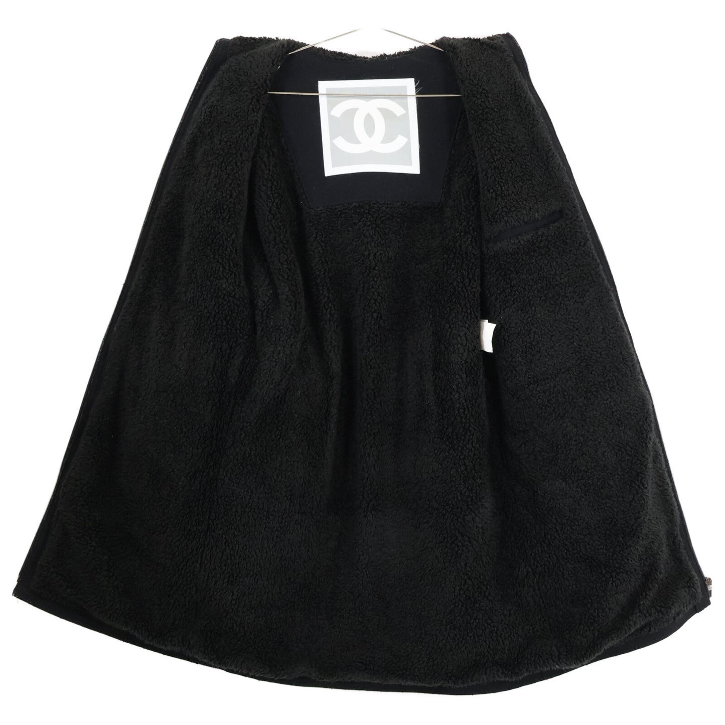 CHANEL シャネル 【国内正規】05A P26524 スポーツライン フルジップ インボア フーディ コート 36