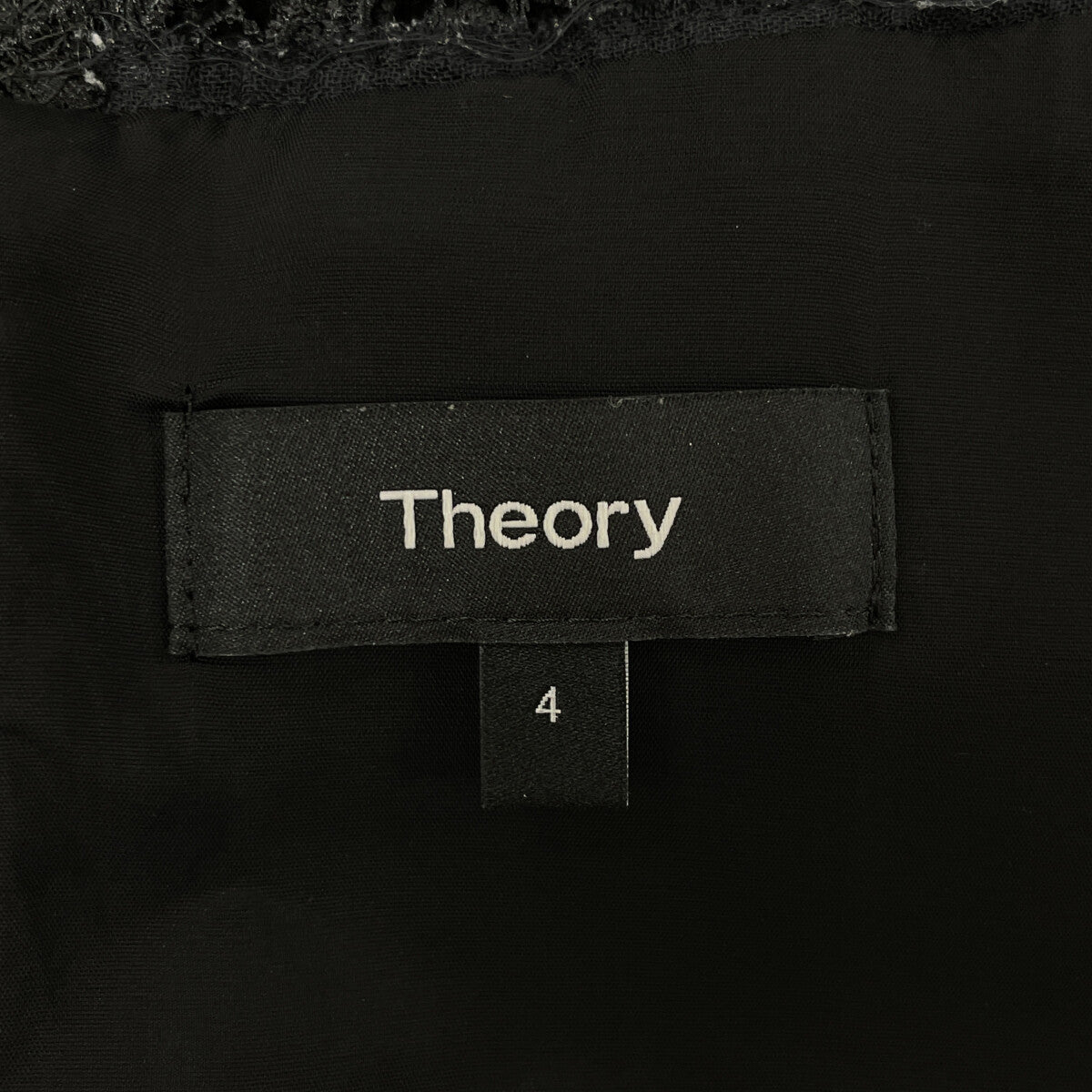 Theory セオリー 01-9905580-050-704 ﾌﾞﾗｯｸ ﾚｰｽ ﾜﾝﾋﾟｰｽ ワンピース 4