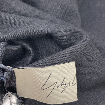 Yohji Yamamoto ヨウジヤマモト FD-T18-084 ﾌﾞﾗｯｸ ｽﾃｯﾁﾃﾞｻﾞｲﾝ ｸﾙｰﾈｯｸTｼｬﾂ トップス 2