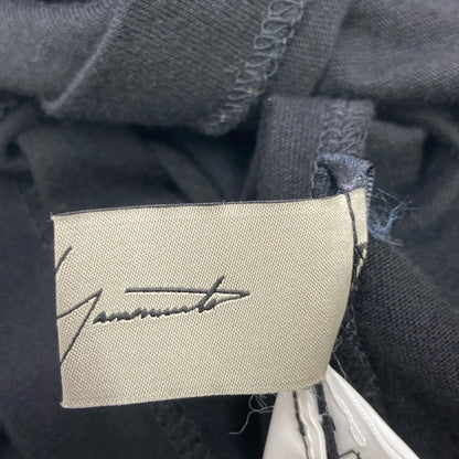 Yohji Yamamoto ヨウジヤマモト FD-T18-084 ﾌﾞﾗｯｸ ｽﾃｯﾁﾃﾞｻﾞｲﾝ ｸﾙｰﾈｯｸTｼｬﾂ トップス 2