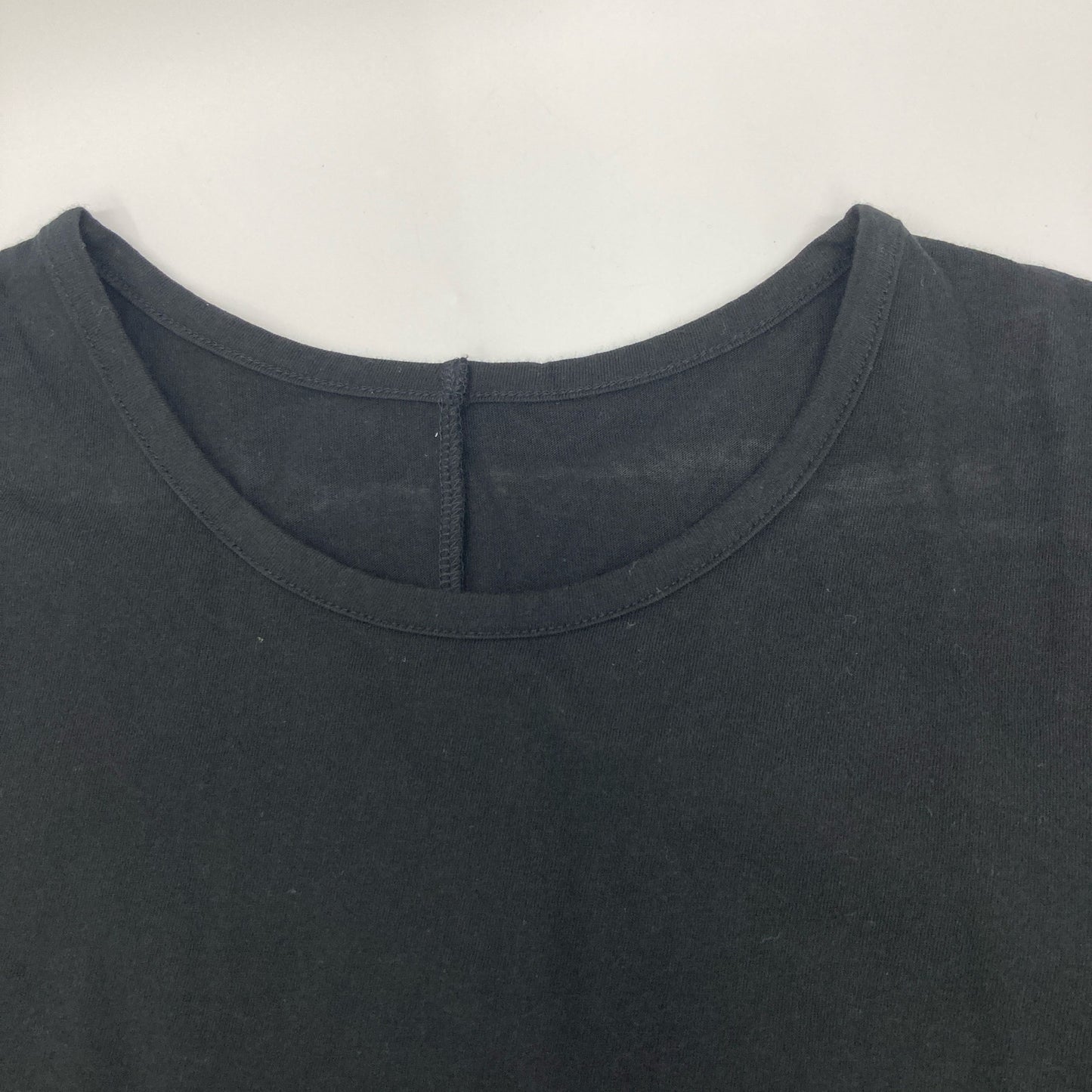 Yohji Yamamoto ヨウジヤマモト FD-T18-084 ﾌﾞﾗｯｸ ｽﾃｯﾁﾃﾞｻﾞｲﾝ ｸﾙｰﾈｯｸTｼｬﾂ トップス 2
