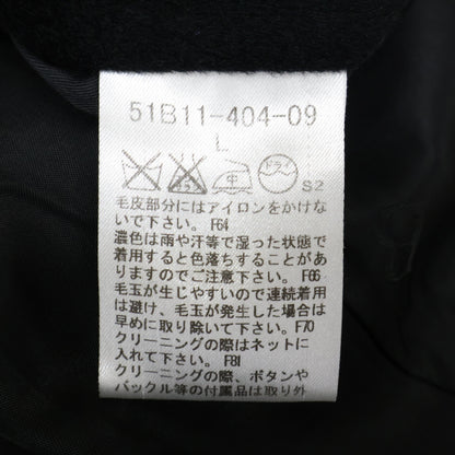 BLACK LABEL CRESTBRIDGE ブラックレーベルクレストブリッジ 51B11-404-09 ファーカラー付 シングル コート L