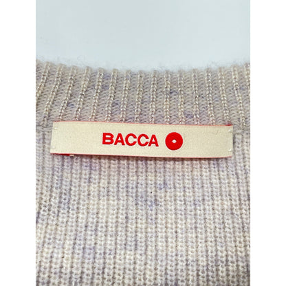 BACCA バッカ 24年製 35-02-44-02702 ﾗﾒｳｰﾙ ﾍﾞｰｼｯｸﾌﾟﾙｵｰﾊﾞｰﾆｯﾄ トップス S