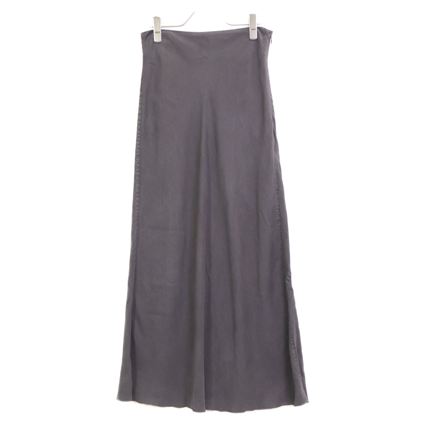 Whim Gazette ウィムガゼット WGZ1041701A0002 ｸﾞﾚｰ ﾃﾝｾﾙTM繊維使用ﾛﾝｸﾞｽｶｰﾄ スカート 38