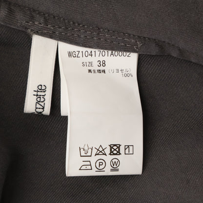 Whim Gazette ウィムガゼット WGZ1041701A0002 ｸﾞﾚｰ ﾃﾝｾﾙTM繊維使用ﾛﾝｸﾞｽｶｰﾄ スカート 38