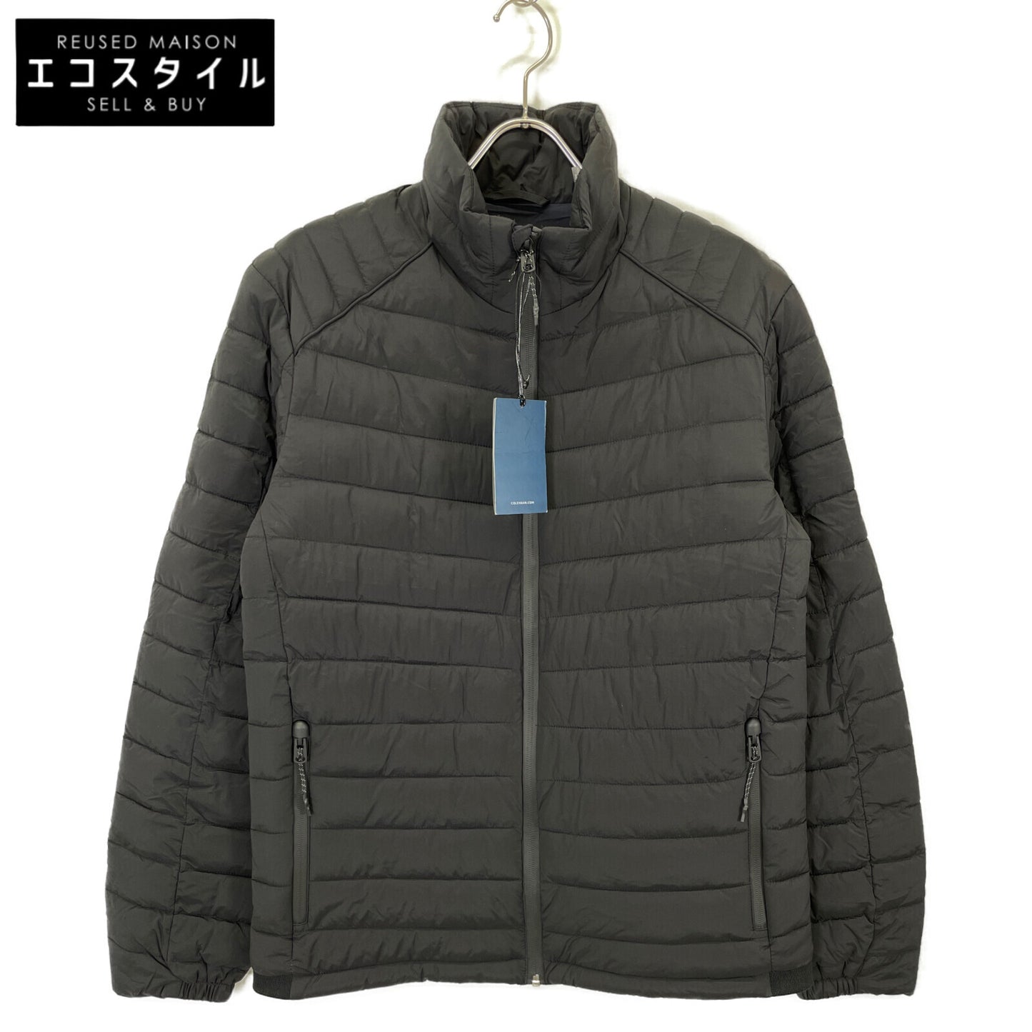 Cole Haan コールハーン T40312 ﾌﾞﾗｯｸ ｽﾄﾚｯﾁｷﾙﾃｯﾄﾞｼﾞｬｹｯﾄ ジャケット S