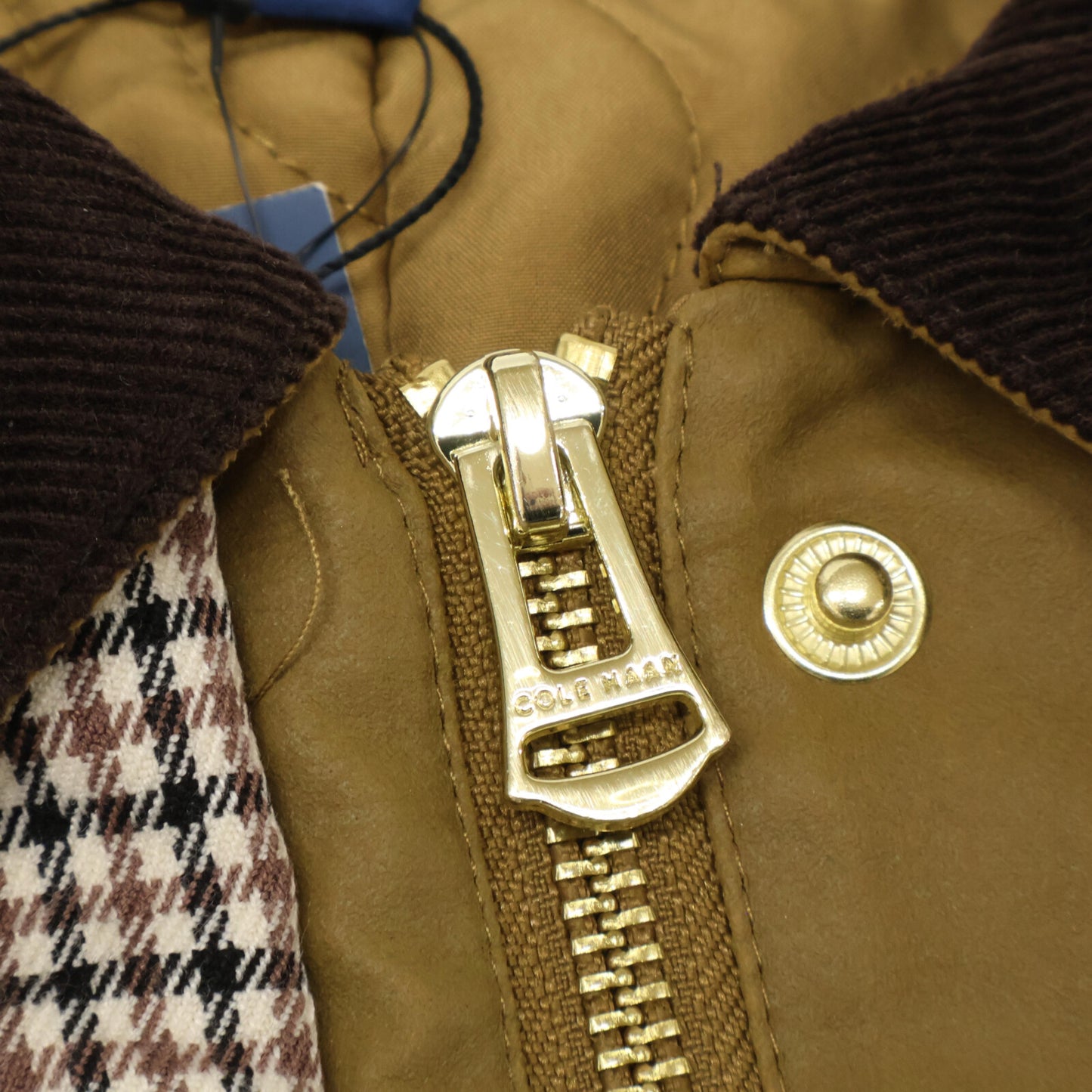 Cole Haan コールハーン T10496 ﾌﾞﾗｳﾝ ﾜｯｸｽﾄﾞｺｯﾄﾝﾊﾝﾀｰｼﾞｬｹｯﾄ ジャケット XS