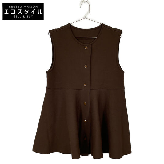 ADORE アドーア 【美品】531-3170315 ペプラムニット ノースリーブ トップス 38