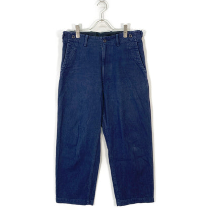 YUI ユイ YUI-TILITY TROUSERS ﾘﾈﾝ×ｺｯﾄﾝ ﾈｲﾋﾞｰ ﾄﾗｳｻﾞｰﾊﾟﾝﾂ ボトムス 2