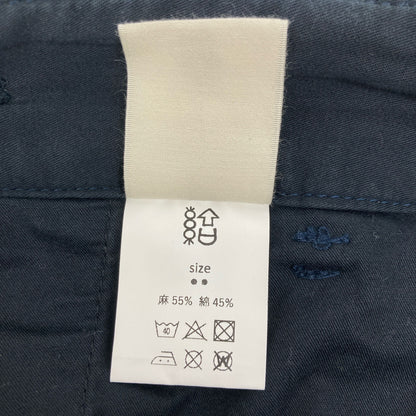 YUI ユイ YUI-TILITY TROUSERS ﾘﾈﾝ×ｺｯﾄﾝ ﾈｲﾋﾞｰ ﾄﾗｳｻﾞｰﾊﾟﾝﾂ ボトムス 2