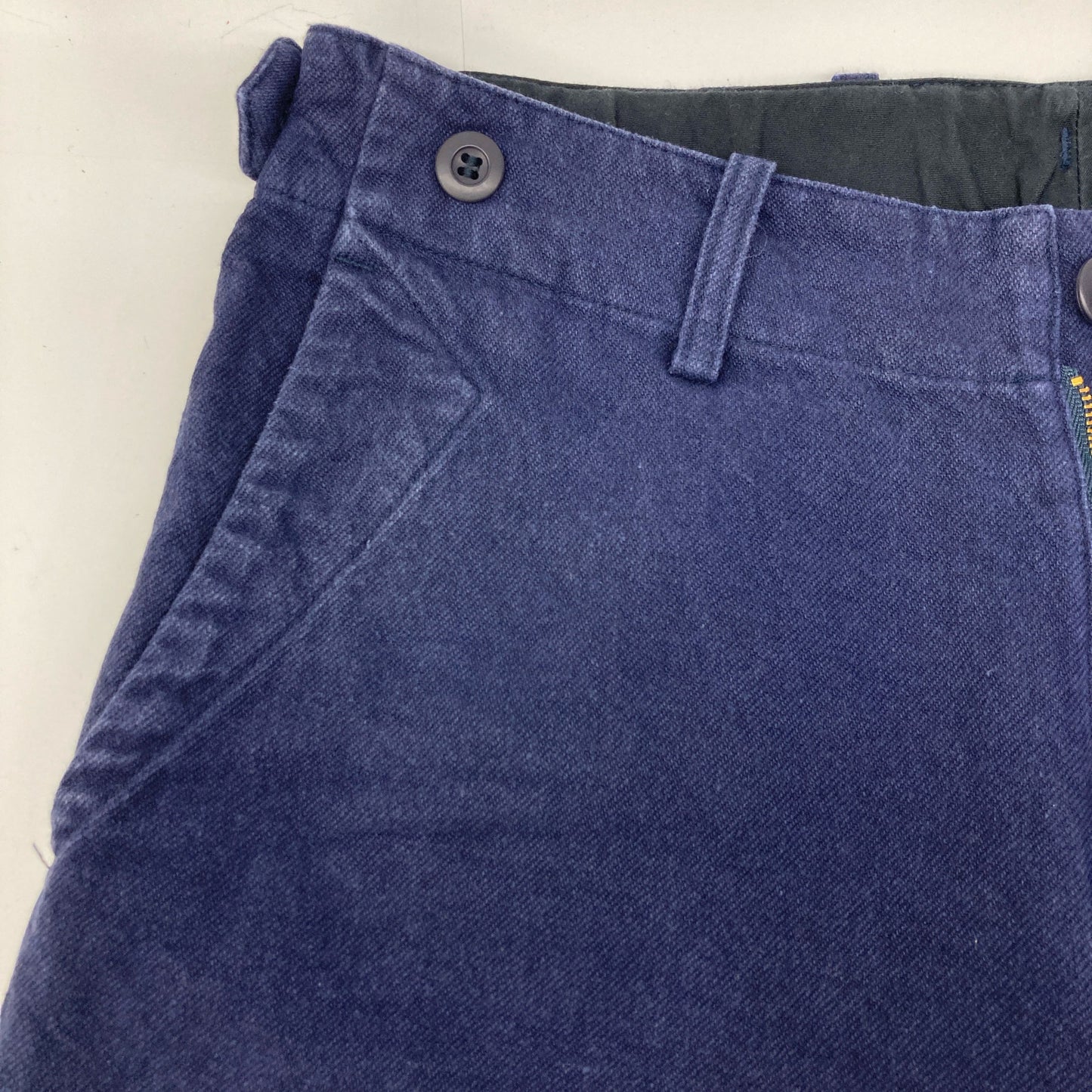 YUI ユイ YUI-TILITY TROUSERS ﾘﾈﾝ×ｺｯﾄﾝ ﾈｲﾋﾞｰ ﾄﾗｳｻﾞｰﾊﾟﾝﾂ ボトムス 2