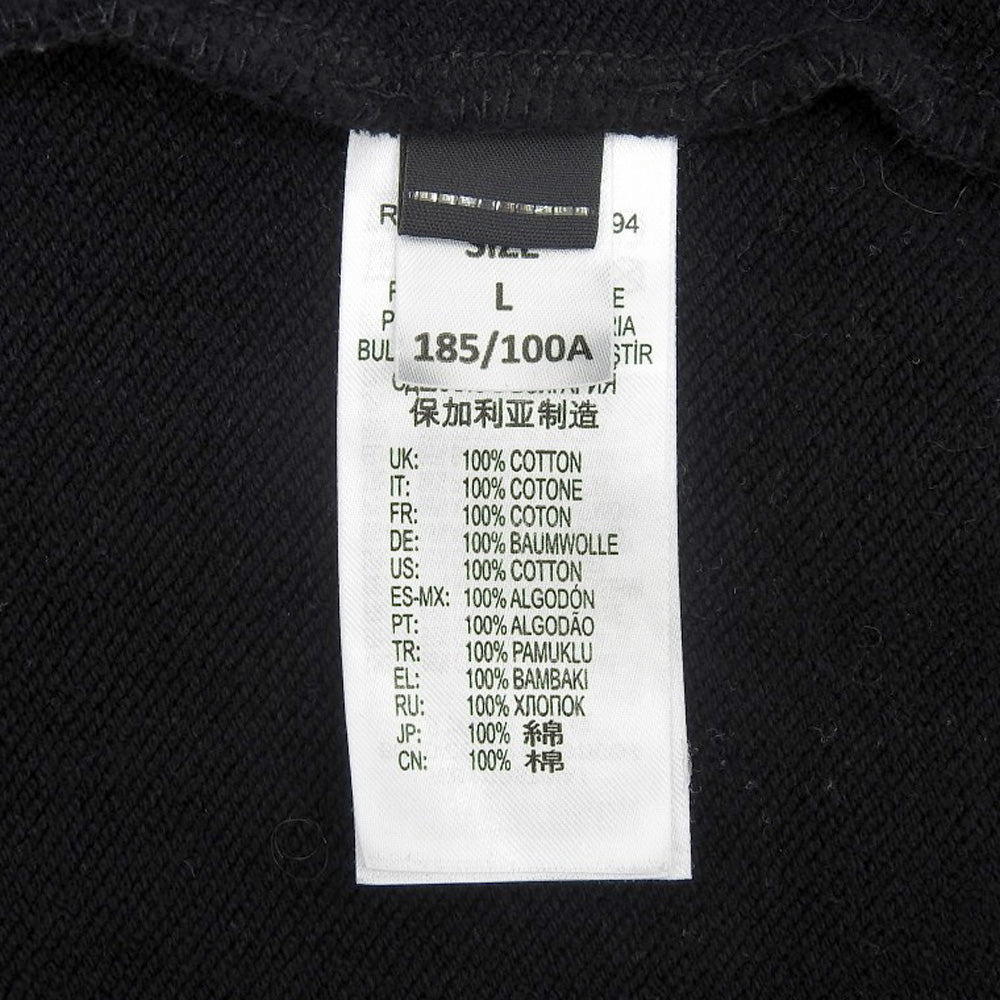 DIESEL ディーゼル コットン100% プルオーバーパーカ トップス メンズ 黒 ブラック L トップス L