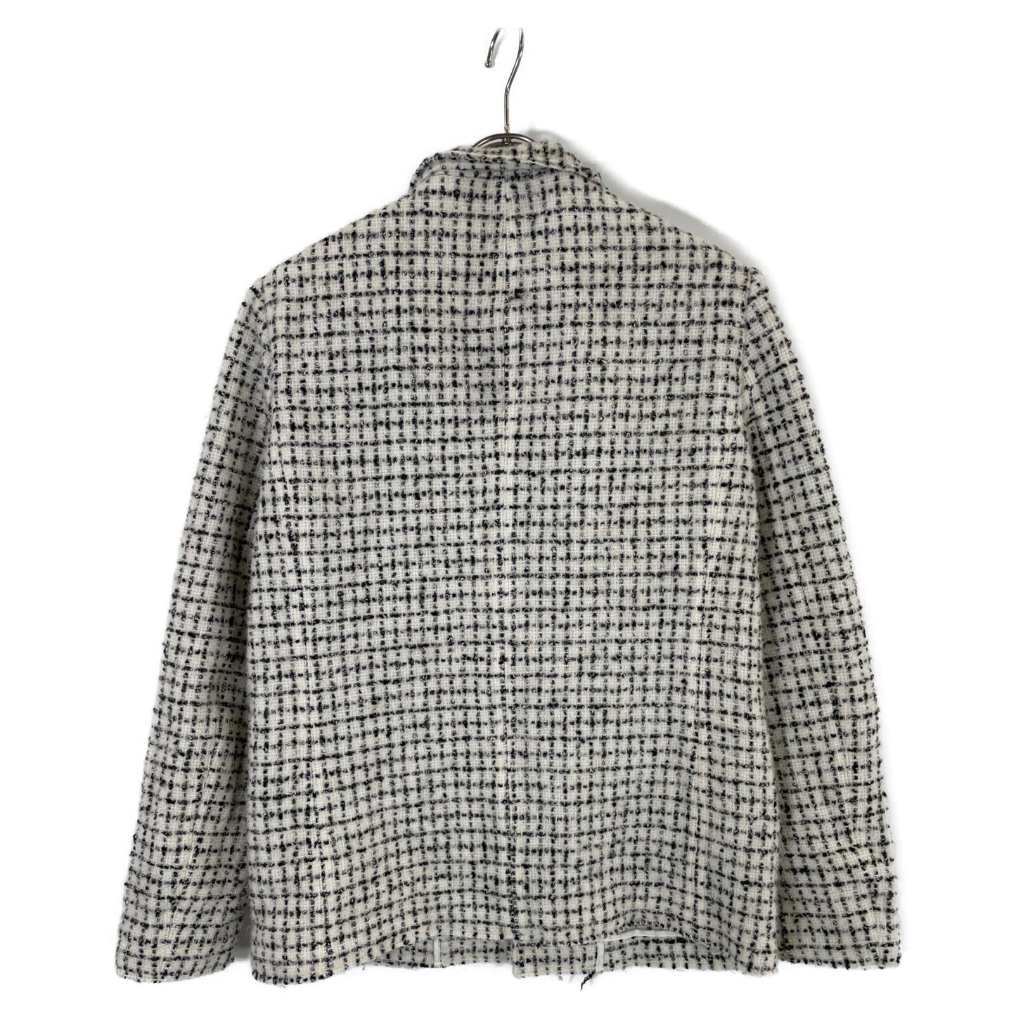 T-JACKET ティージャケット ﾎﾜｲﾄ×ﾌﾞﾗｯｸ ｳｰﾙ ｼﾞｬｹｯﾄ ジャケット M