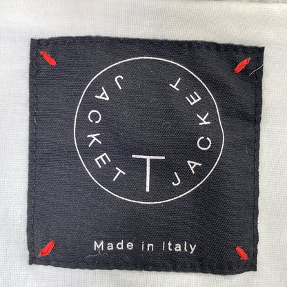 T-JACKET ティージャケット ﾎﾜｲﾄ×ﾌﾞﾗｯｸ ｳｰﾙ ｼﾞｬｹｯﾄ ジャケット M