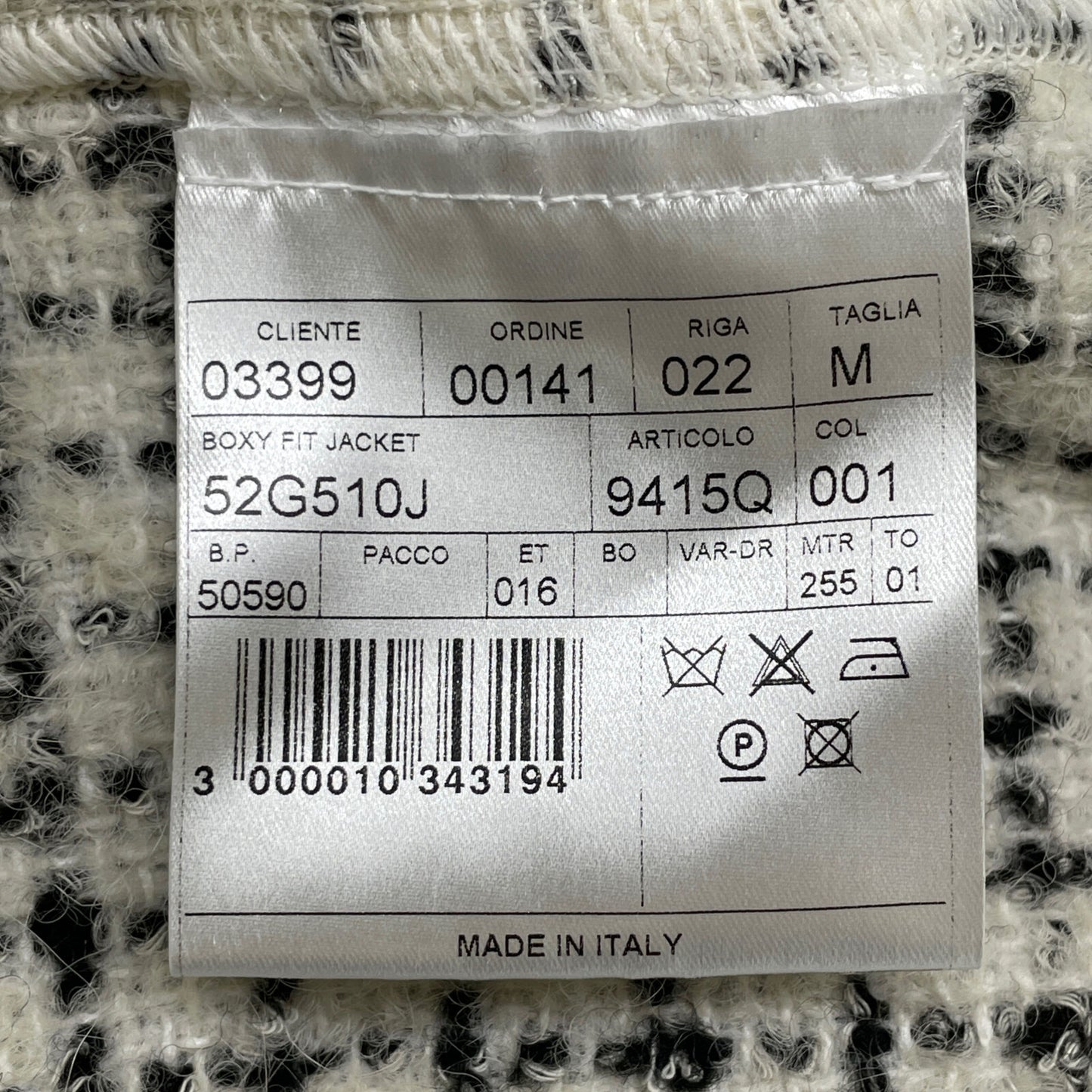 T-JACKET ティージャケット ﾎﾜｲﾄ×ﾌﾞﾗｯｸ ｳｰﾙ ｼﾞｬｹｯﾄ ジャケット M