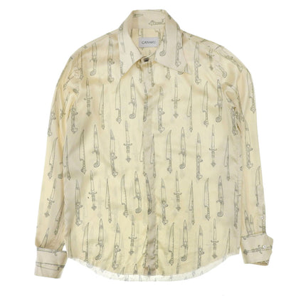 カナク Canaku 美品 ダガー柄 長袖シャツ トップス メンズ M 162 トップス M