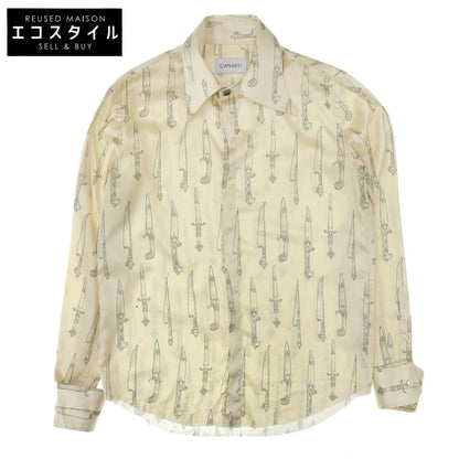 カナク Canaku 美品 ダガー柄 長袖シャツ トップス メンズ M 162 トップス M