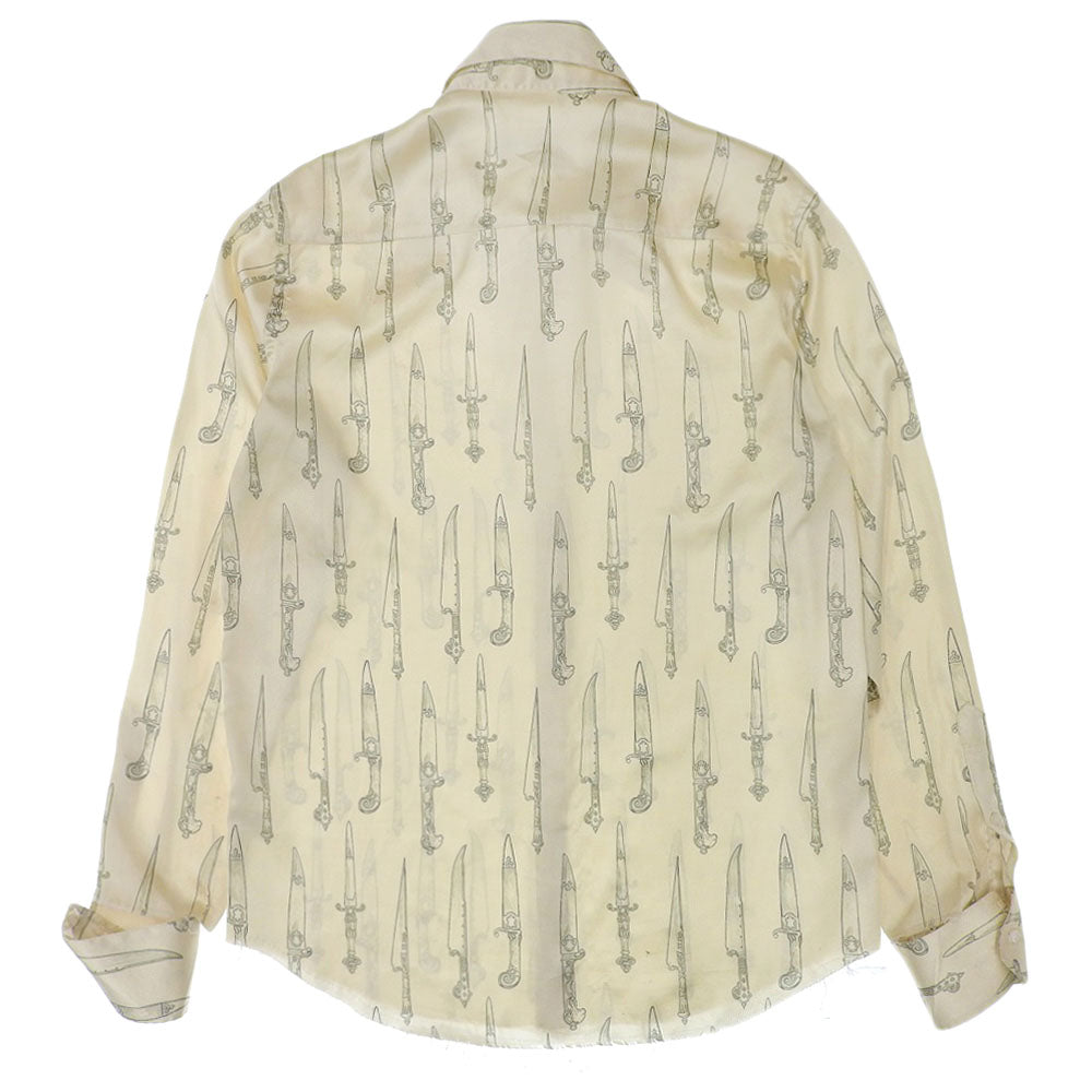 カナク Canaku 美品 ダガー柄 長袖シャツ トップス メンズ M 162 トップス M