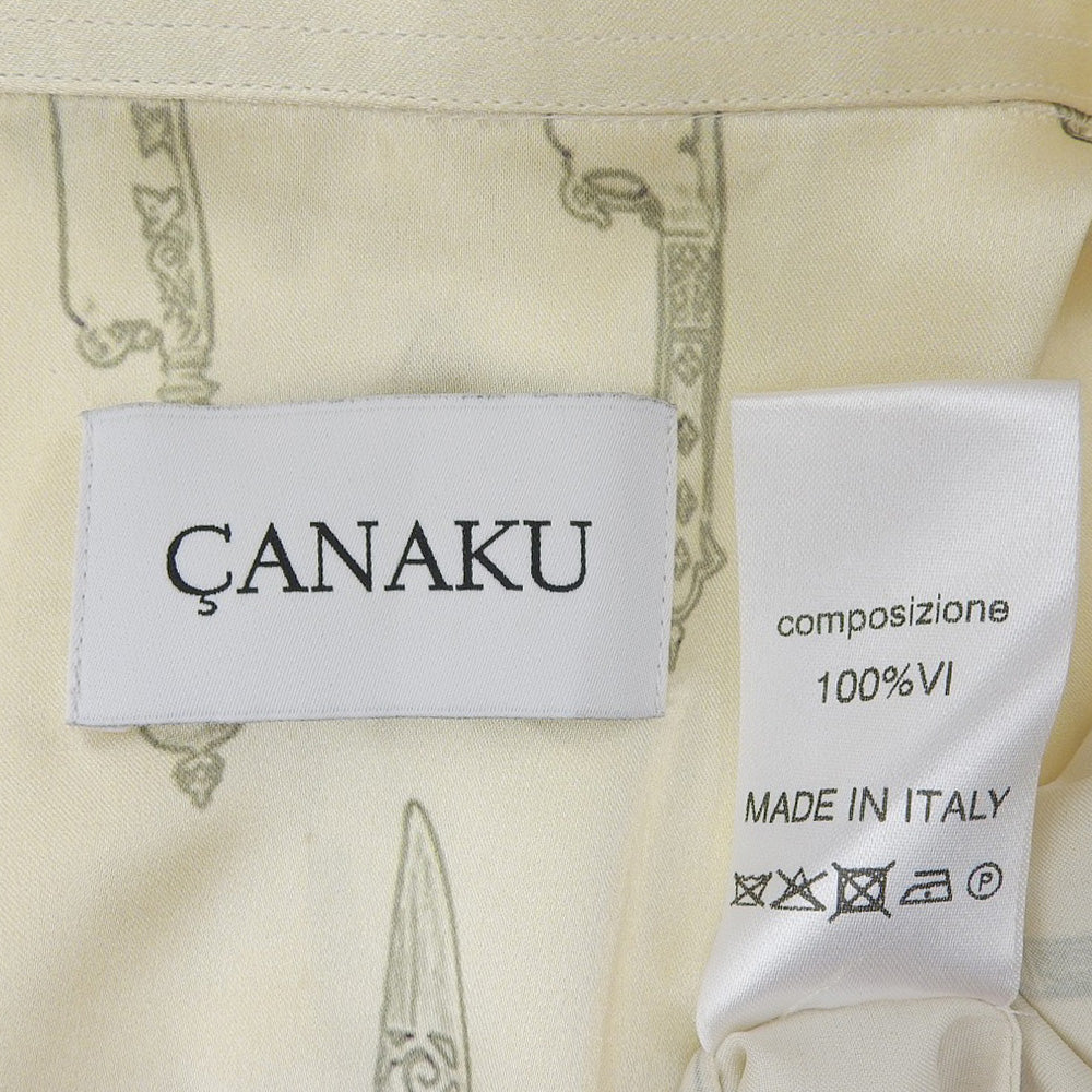 カナク Canaku 美品 ダガー柄 長袖シャツ トップス メンズ M 162 トップス M