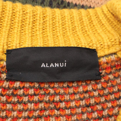 ALANUI アラヌイ ×ｽﾇｰﾋﾟｰ ﾏﾙﾁｶﾗｰ 切りっぱなしﾃﾞｻﾞｲﾝ ﾆｯﾄ トップス XL