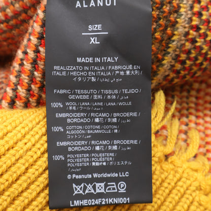 ALANUI アラヌイ ×ｽﾇｰﾋﾟｰ ﾏﾙﾁｶﾗｰ 切りっぱなしﾃﾞｻﾞｲﾝ ﾆｯﾄ トップス XL