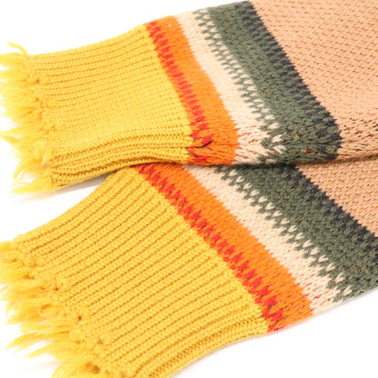 ALANUI アラヌイ ×ｽﾇｰﾋﾟｰ ﾏﾙﾁｶﾗｰ 切りっぱなしﾃﾞｻﾞｲﾝ ﾆｯﾄ トップス XL