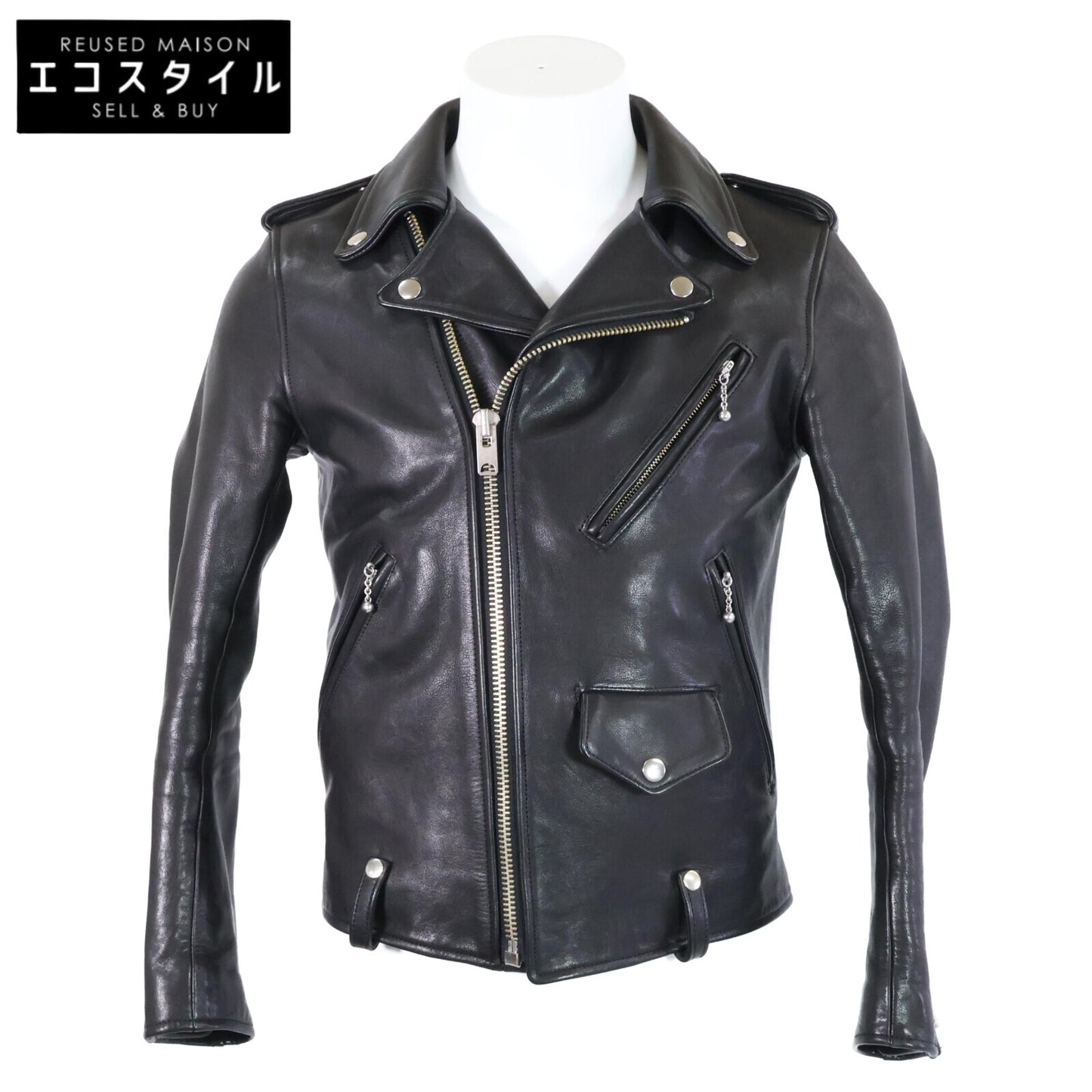 SUNSET BAY サンセットベイ 美品 KINGS カウハイドレザー ダブルライダース ジャケット 1