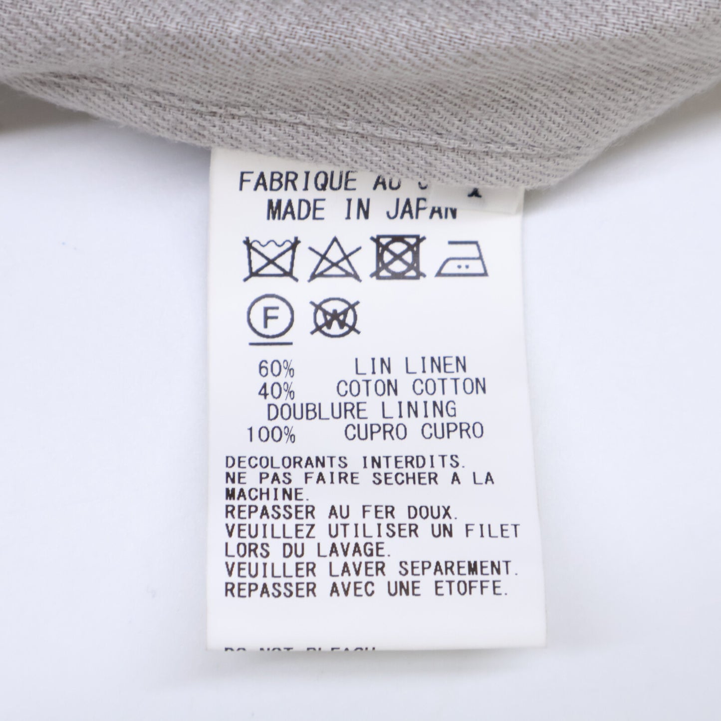 Y's ワイズ YS-J06-302 ｸﾞﾚｰ ﾘﾈﾝ ﾋﾟｰｸﾄﾞﾗﾍﾟﾙ ｺｰﾄ コート 1