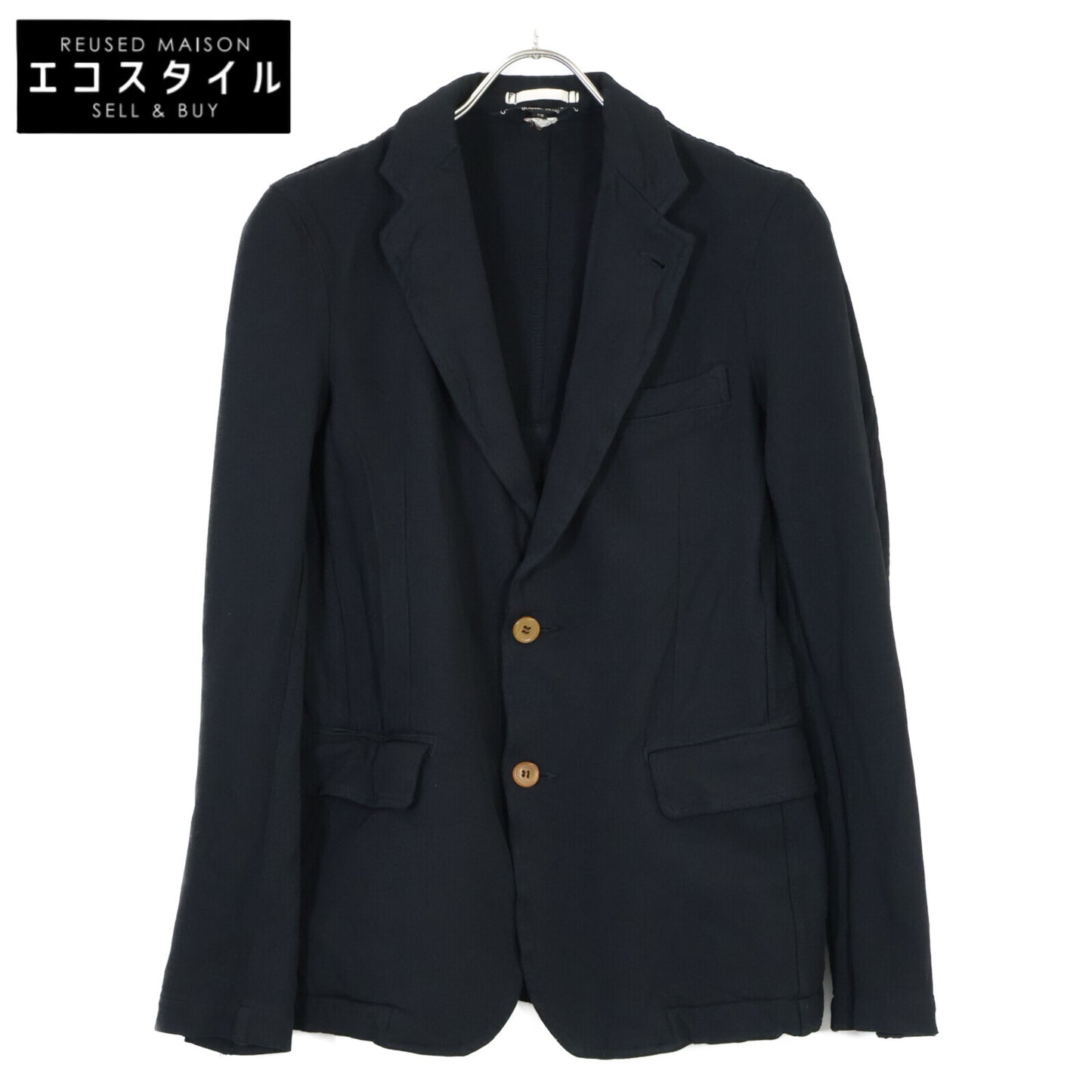 COMMEdesGARCONS HOMME PLUS コムデギャルソンオムプリュス PF-J021 ﾌﾞﾗｯｸ ｼﾝｸﾞﾙｼﾞｬｹｯﾄ ジャケット XS