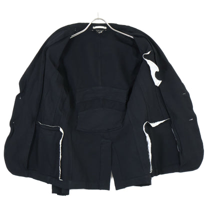 COMMEdesGARCONS HOMME PLUS コムデギャルソンオムプリュス PF-J021 ﾌﾞﾗｯｸ ｼﾝｸﾞﾙｼﾞｬｹｯﾄ ジャケット XS