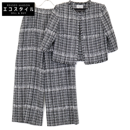 SONIA RYKIEL ソニアリキエル 12126118/12126306 ツイードジャケット ワイドトラウザー セットアップ スーツ セットアップ 36／38