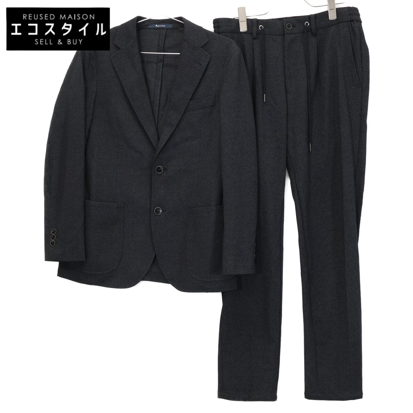 Aquascutum アクアスキュータム ウール ジャージー スーツ/セットアップ スーツ セットアップ 34／M