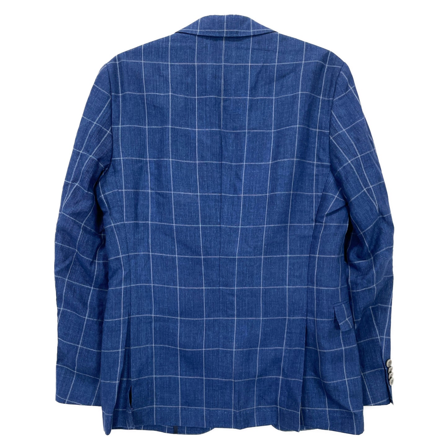 BOSS ボス 【新品同様/国内正規】50540502 ウィンドぺーン スリムフィット リネン混 テーラード ジャケット 46