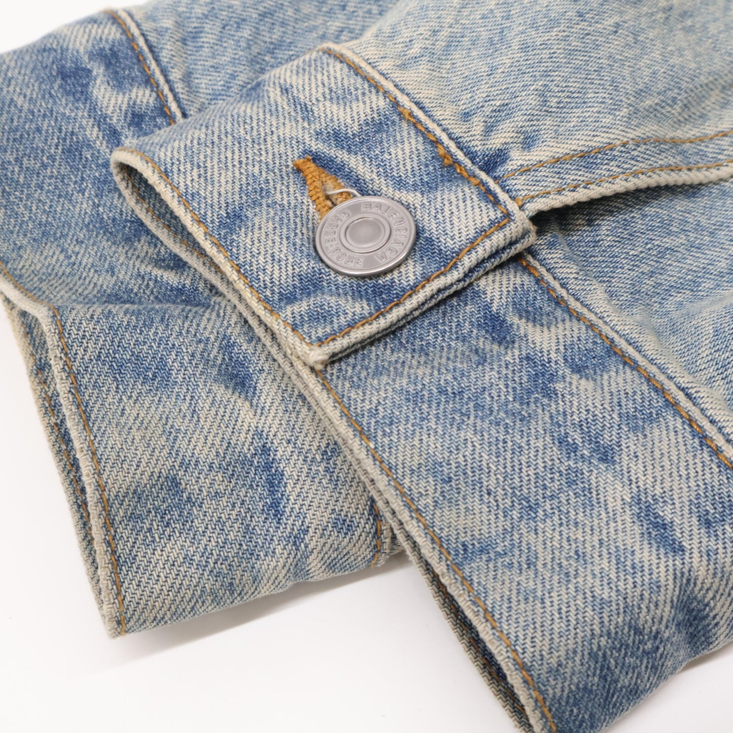 BALENCIAGA バレンシアガ 23年製 773776 アワーグラス デニムジャケット ジャケット 32