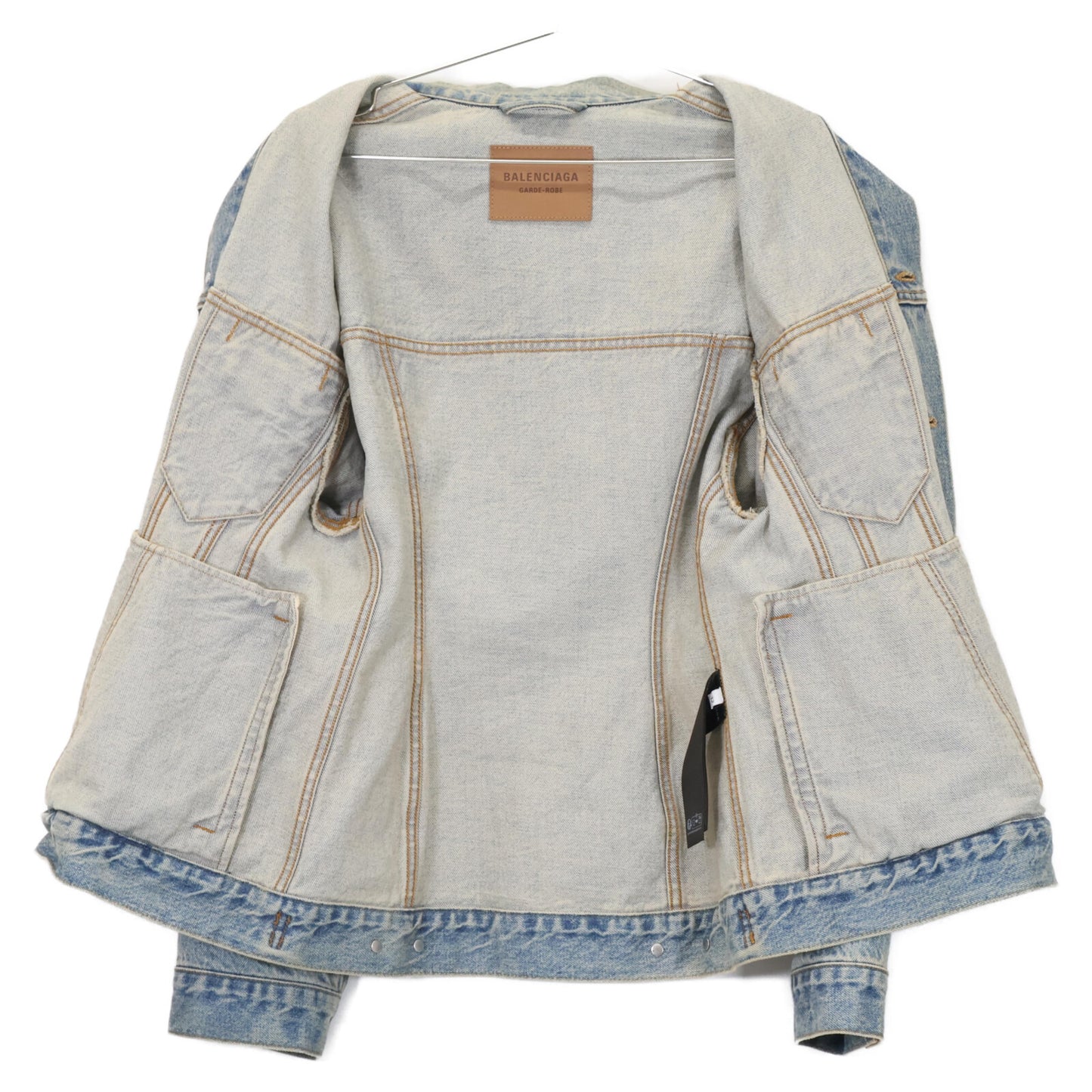 BALENCIAGA バレンシアガ 23年製 773776 アワーグラス デニムジャケット ジャケット 32