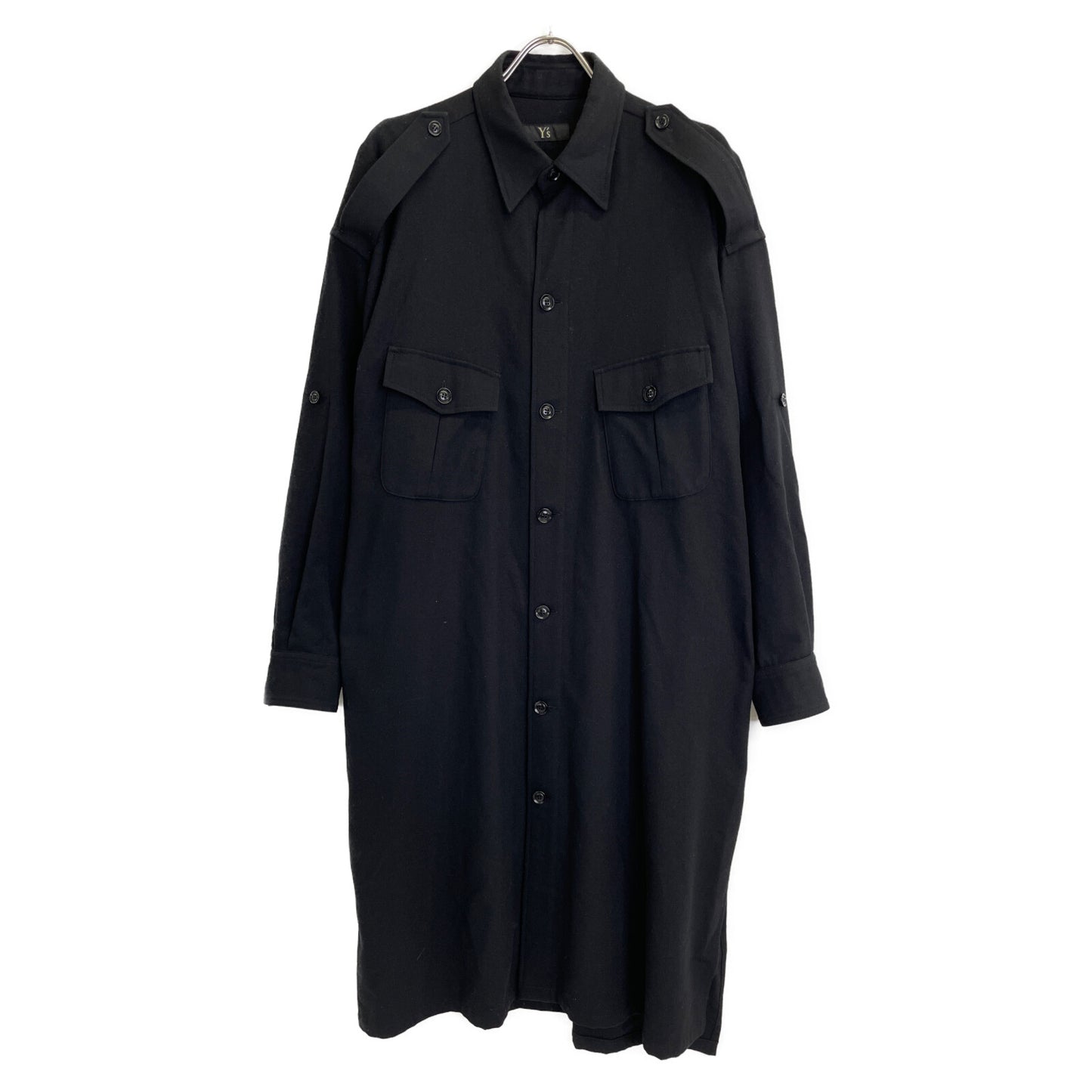 Y's ワイズ YR-D06-101 FLANNEL CHEST POCKET SHIRT DRESS ワンピース 1