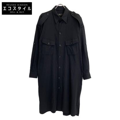 Y's ワイズ YR-D06-101 FLANNEL CHEST POCKET SHIRT DRESS ワンピース 1