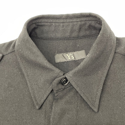 Y's ワイズ YR-D06-101 FLANNEL CHEST POCKET SHIRT DRESS ワンピース 1